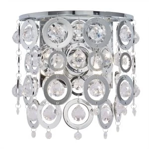 Image of 2 Light Indoor Wall Light Chrome, E14