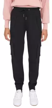 Image of Noisy May Palma High Waist Trousers Cargo Trousers black