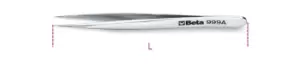 Image of Beta Tools 999A Acid & Magnetic Resistant Extra Slim Spring Tweezers 120mm
