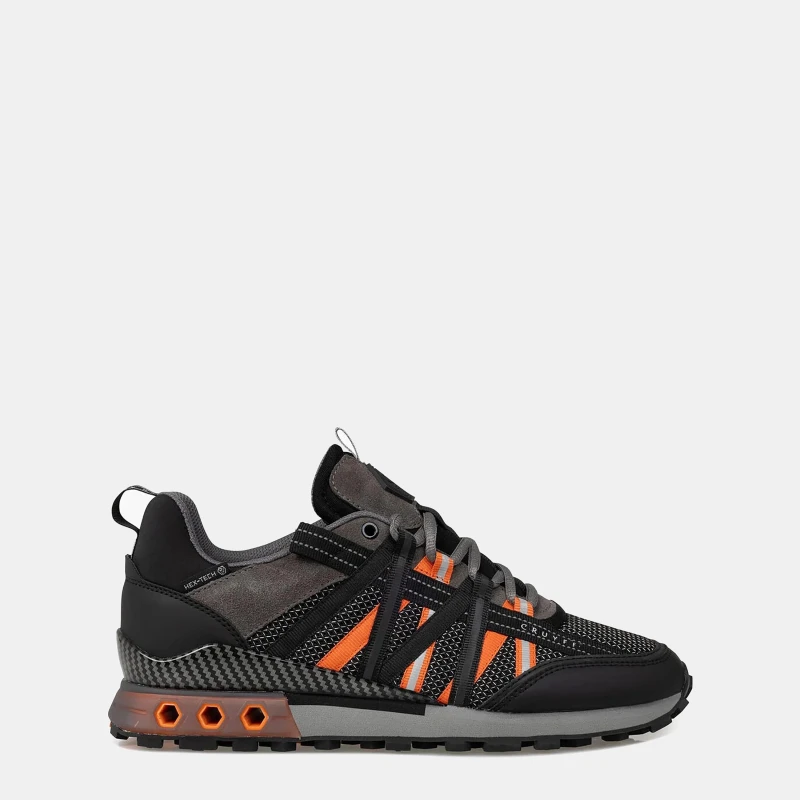 Image of Cruyff Fearia Hex-Tech Trainers Black Orange male UK 6