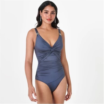 Image of Biba Icon Swimsuit With Tummy Control - Grey