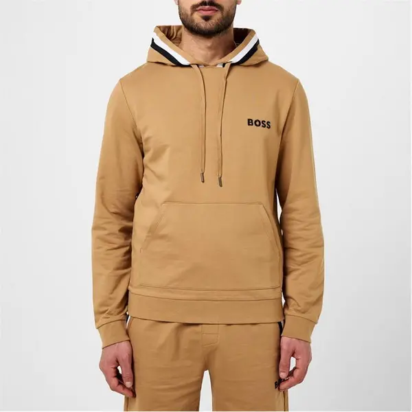 Image of Boss Boss Iconic Hoodie 10249731 02 OTH Hoodies Medium Beige 53151404390