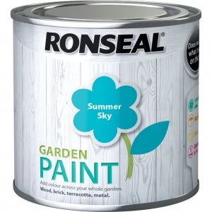 Image of Ronseal General Purpose Garden Paint Summer Sky 250ml