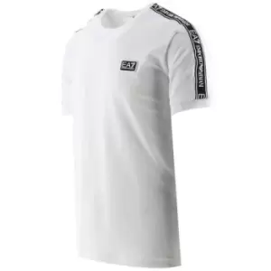 Image of EA7 White Logo Series T-Shirt
