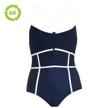 Image of SoulCal Panelled Swimsuit - Navy