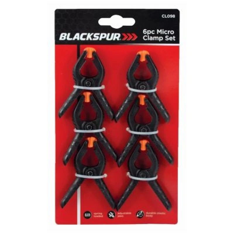 Image of Blackspur 6Pc Micro Clamp Set