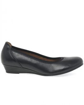 Image of Gabor Chester Wider Fit Low Wedge Pumps