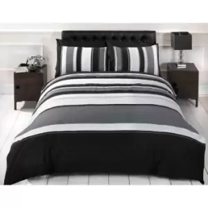 Image of Rapport Home Furnishings Double Detroit Duvet Set Grey