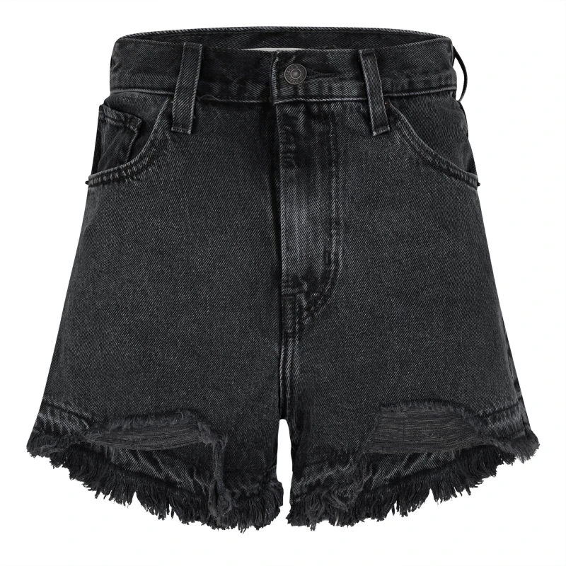 Image of Levis Levis Hw Mom Short - Black XS
