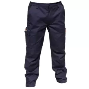 Image of Result Mens Stretch Work Trousers / Pants (32 Inch Leg Length) (42a) (Navy Blue)