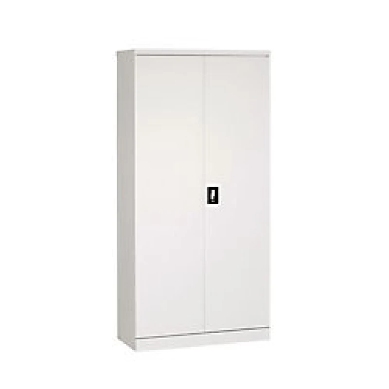 Image of Steel workplace cupboards, grey H x W x D - 2000 x 1000 x 500mm 387601 SLBY387601