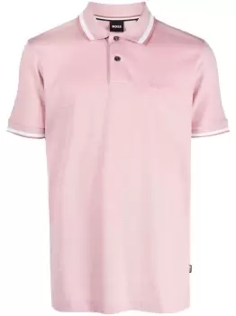 Image of BOSS Parlay Polo Shirt Open Pink