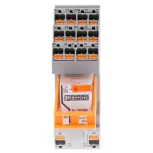 Image of Phoenix Contact Rif-2-Rpt-Lv-24Ac/4X21 Relay, 4Pdt, 250Vac, 5A