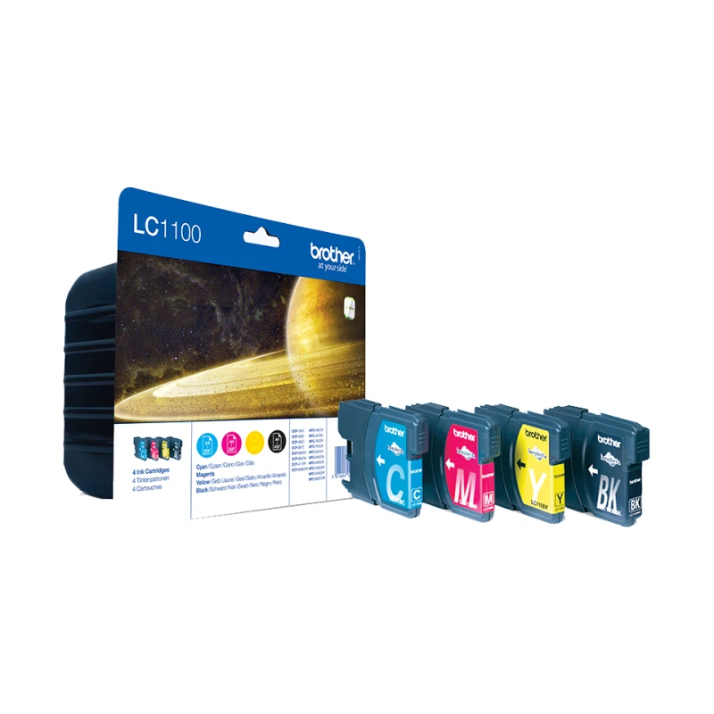 Image of Brother LC-1100 ink cartridge Original Black. Cyan. Magenta. Yellow
