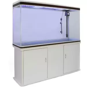 Image of Monstershop - Aquarium Fish Tank & Cabinet - White - White