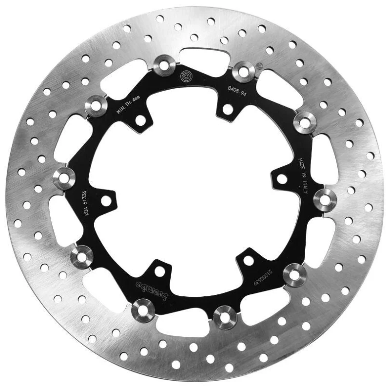 Image of 78B40894 - Brembo Oro Prime Line Floating Brake Disc For Yamaha FJR 1300 ABS 2003-2019 Front Black/Silver/Stainless Steel 78B40894