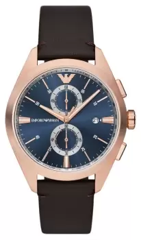 Image of Emporio Armani AR11554 Mens (43mm) Blue Chronograph Dial / Watch