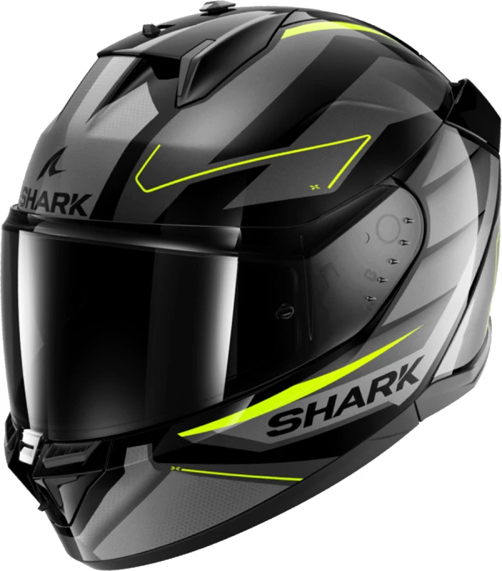 Image of Shark D-Skwal 3 Sizler Helmet, black-grey-blue, Size M for Men