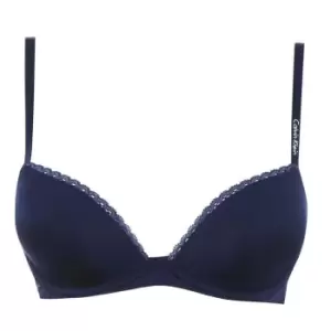 Image of Calvin Klein Seductive Comfort Customized Lift Bra - Blue