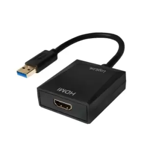 Image of LogiLink UA0233 USB graphics adapter 1920 x 1080 pixels Black