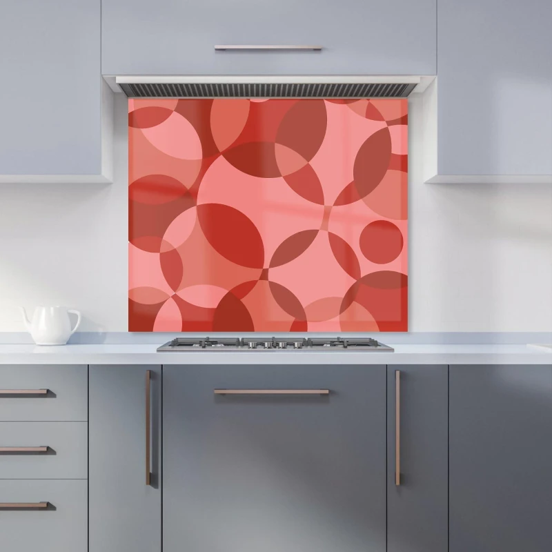 Image of Warren Reed - Designer Baby Watercolour Blanket Pattern Kitchen Splashback in Red Size: 900mm x 650mm Red Unisex 900mm x 650mm