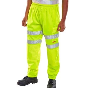 Image of BSeen High Visibility XXXXLarge Safety Trousers Saturn Yellow