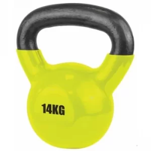 Image of UFE Vinyl Coated Kettlebell 14kg Yellow