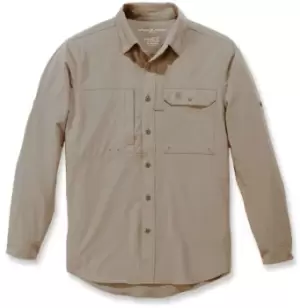 Image of Carhartt Force Extremes Fishing Shirt, beige, Size S, beige, Size S
