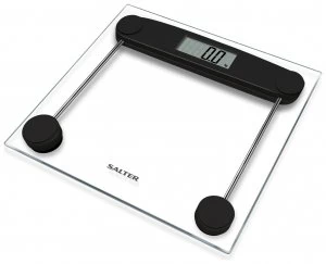 Image of Salter Compact Glass Electronic Bathroom Scales 9208 BK3R