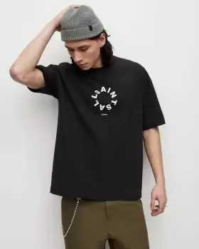 Image of AllSaints Tierra Oversized Crew T-Shirt
