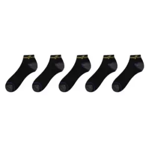 Image of Goodyear 5 Pack Low Cut Ankle Socks Mens - Black