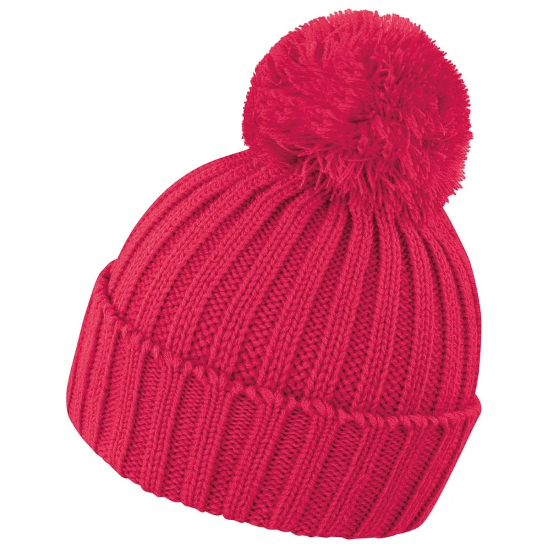 Image of Result Result Men HDi Quest Knitted Beanie in Raspberry Raspberry One Size Male 5063527478238