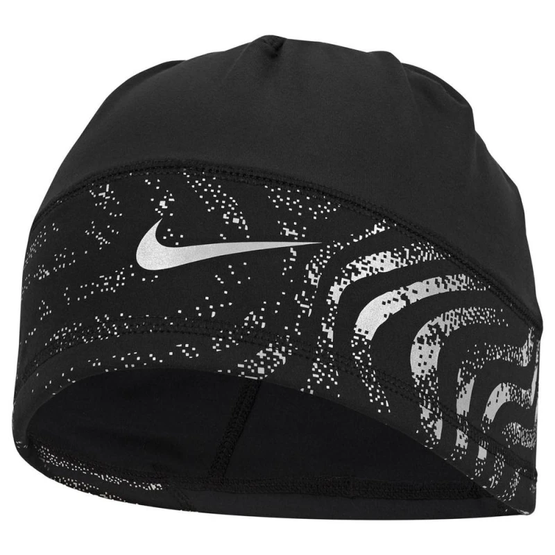 Image of Nike Mens U Terra Reflective Dri-FIT Uncuffed Beanie in Black Male One Size
