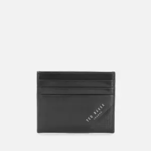 Image of Ted Baker Mens Rifle Embossed Corner Cardholder - Black
