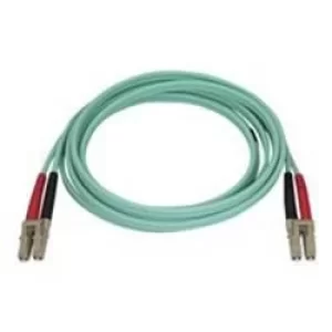 Image of STARTECH 450FBLCLC2 OM4 FIBER OPTIC CABLE 100GB 50125 LSZH LCLC 2M Cables Network Cables