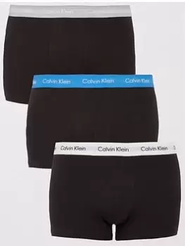 Image of Calvin Klein Big & Tall 3pk Low Rise Trunks - Black, Size 4XL, Men