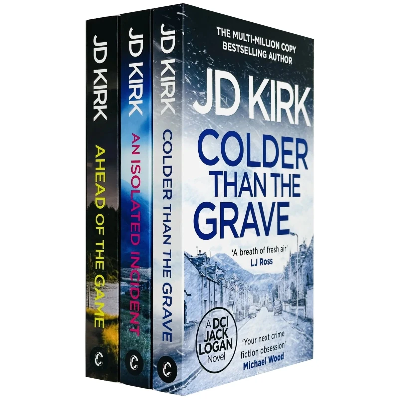 Image of DCI Logan Crime Thrillers 10-12: 3 Book Set By JD Kirk Featuring Ahead Of The Game And An Isolated Incident Lets Buy Books Books