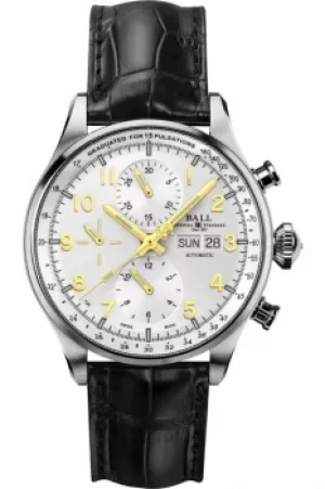 Image of Mens Ball Trainmaster Pulsemeter Automatic Chronograph Watch CM3038C-LJ-SL