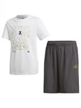 Image of Adidas Youth X Short And Tee Set