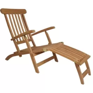 Image of OUT & OUT Lincoln - Garden Patio Sun Lounger- Teak