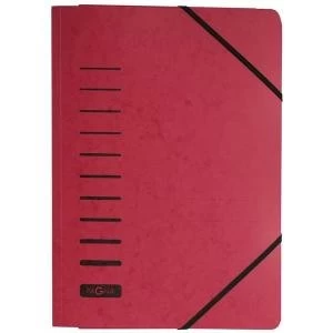 Image of Pagna A4 Classic Pressboard Folder Red Pack of 25 2400701