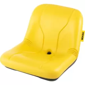 Image of Universal Tractor Seat, Industrial High Back, pvc Lawn and Garden Mower Seat Replacement, Drain Hole Steel Frame Compact Forklift Seat, Compatible