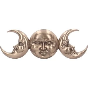 Image of Bronze Triple Moon Wall Art
