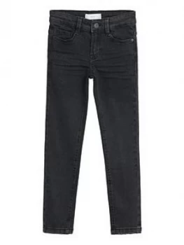 Image of Mango Boys Slim Fit Jeans - Dark Grey, Size Age: 5 Years