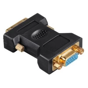 Image of Hama VGA DVI Adapter, DVI plug - VGA socket, gold-plated, shielded