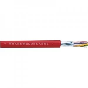 Image of Fire alarm cable J YSTY 2 x 2 x 0.8mm Red Faber Kabel