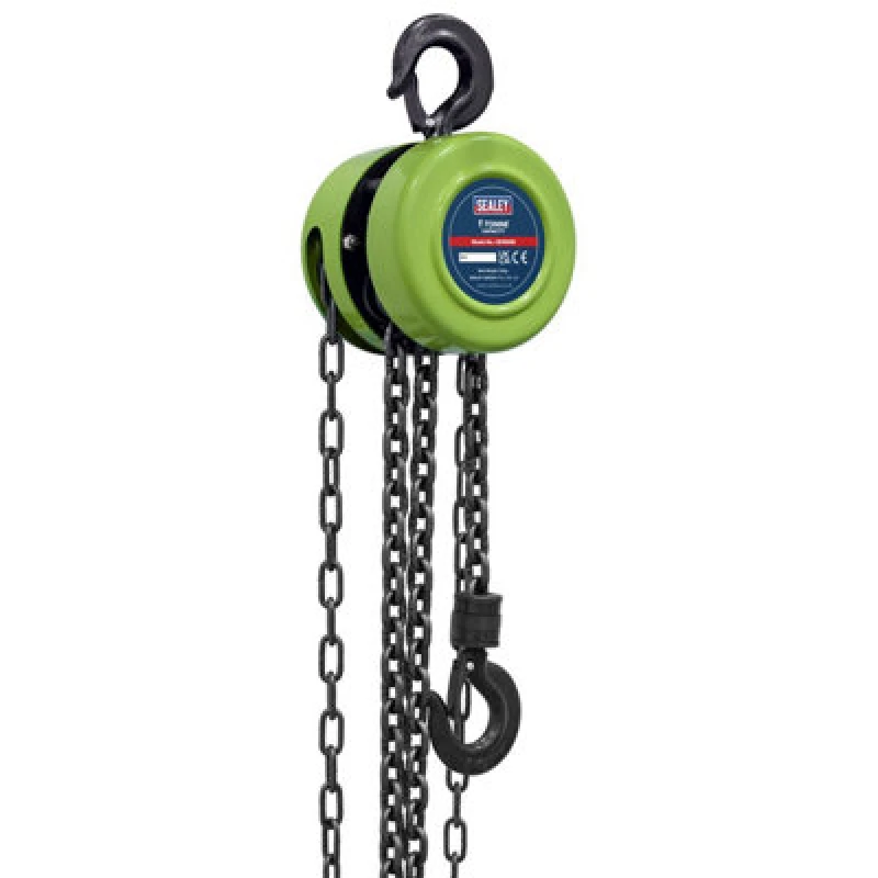 Image of Sealey Heavy Duty Chain Lifting Block CB1000E Weight Capacity: 2 Tonne