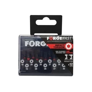 Image of ForgeFix ForgeFast TORX Compatible Impact Bit Set, 12 Piece