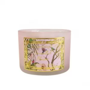 Image of Candlelight Chinoiserie 2 Wick Wax Filled Candle Pot Oriental Flower Scent