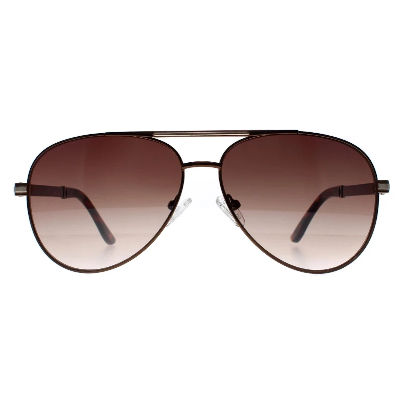 Image of Guess Aviator Brown Brown Gradient GF0173 Brown